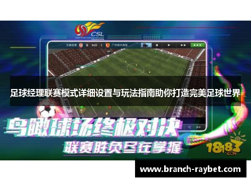 足球经理联赛模式详细设置与玩法指南助你打造完美足球世界